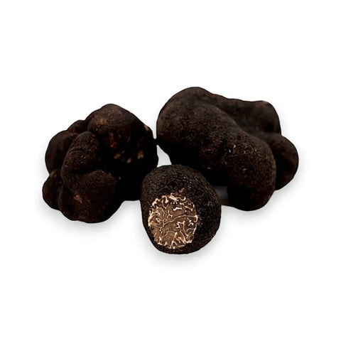 showing image of fresh winter truffle tuber brumale extra grade