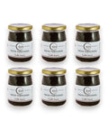 Six-pack of Ross Salsa Tartufata truffle sauce jars with black and gold labels